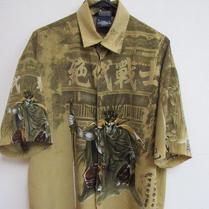 Original Ice Collection N.Y.D.K. Anime Samurai Warrior Graphic Shirt Large